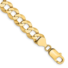 Load image into Gallery viewer, 14k 9.4mm Lightweight Flat Cuban Chain
