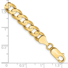Load image into Gallery viewer, 14k 6.75mm Open Concave Curb Chain
