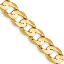 Load image into Gallery viewer, 14k 6.75mm Open Concave Curb Chain
