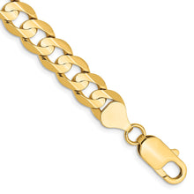 Load image into Gallery viewer, 14k 7.5mm Open Concave Curb Chain
