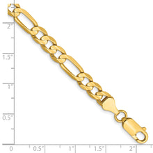 Load image into Gallery viewer, 14k 6mm Concave Open Figaro Chain
