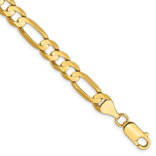 Load image into Gallery viewer, 14k 6.75mm Concave Open Figaro Chain
