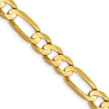 Load image into Gallery viewer, 14k 6.75mm Concave Open Figaro Chain
