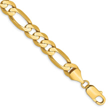 Load image into Gallery viewer, 14k 8.75mm Concave Open Figaro Chain

