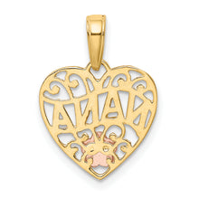Load image into Gallery viewer, 14k Two-tone NANA Heart Pendant
