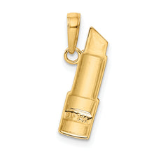 Load image into Gallery viewer, 14K and Rhodium Enameled Lipstick Charm
