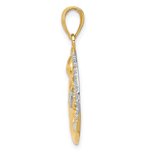 Load image into Gallery viewer, 14k and Rhodium D/C Moon, Stars, and Sun Pendant
