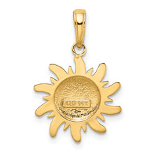 Load image into Gallery viewer, 14k Polished Small Sun Charm
