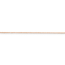 Load image into Gallery viewer, 14k Rose Gold .5mm Baby Rope Chain
