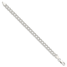 Load image into Gallery viewer, Sterling Silver 7mm Double Link Charm Bracelet

