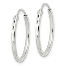 Load image into Gallery viewer, Sterling Silver Polished D/C Endless Hoop Earrings
