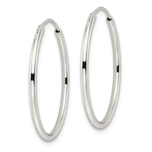 Load image into Gallery viewer, Sterling Silver Polished Endless Hoop Earrings
