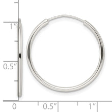 Load image into Gallery viewer, Sterling Silver Polished Endless Hoop Earrings

