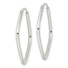 Load image into Gallery viewer, Sterling Silver Polished Endless Square Hoop Earrings
