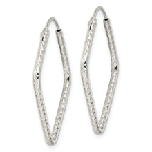 Load image into Gallery viewer, Sterling Silver Polished D/C Endless Hoop Earrings
