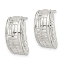 Load image into Gallery viewer, Sterling Silver Polished Jhoop Post Earrings
