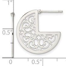 Load image into Gallery viewer, Sterling Silver Filigree Post Earrings
