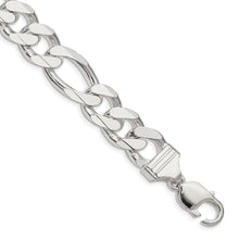 Load image into Gallery viewer, Sterling Silver 13.5mm Figaro Chain

