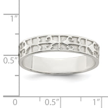 Load image into Gallery viewer, Sterling Silver Polished Design Men&#39;s Ring
