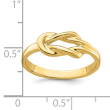 Load image into Gallery viewer, 14k Polished Freeform Love Knot Ring
