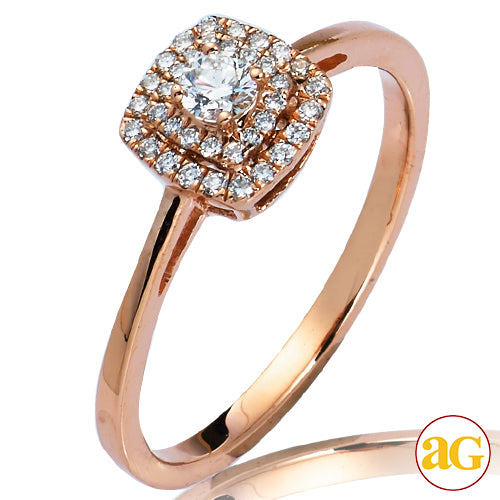 14KR 0.25CTW DIAMOND BRIDAL RING