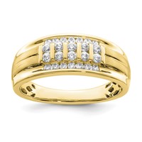 10K Lab Grown Diamond VS/SI FGH Men's Ring