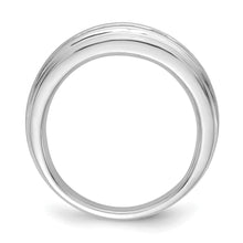 Load image into Gallery viewer, 10K White Gold Brushed Lab Grown Diamond, VS/SI FGH Men&#39;s Ring
