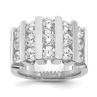 14k White Gold Lab Grown Diamond 3ctw VS/SI FGH Band