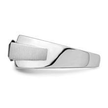 Load image into Gallery viewer, 14k White Gold Polished &amp; Satin Onyx &amp; Diamond Mens Ring
