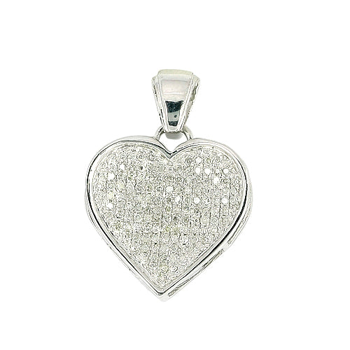 10KW 0.33CTW INVERTED HEART PENDANT