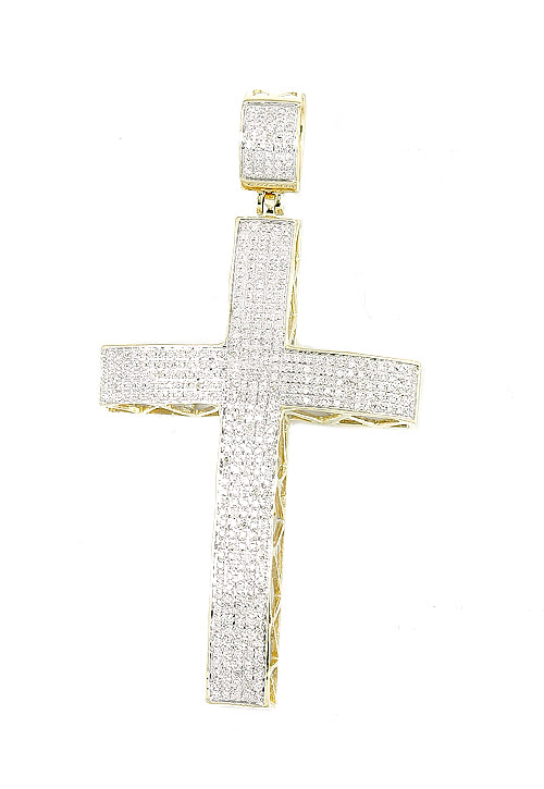 10KY 1.15CTW DIAMOND DOME MICROPAVE CROSS