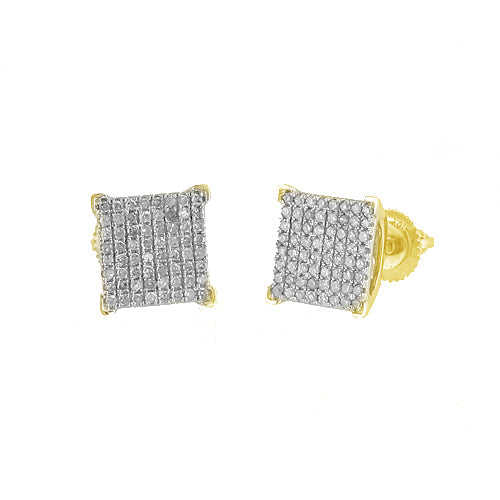 10KY 0.50CTW DIAMOND FANCY EARRINGS