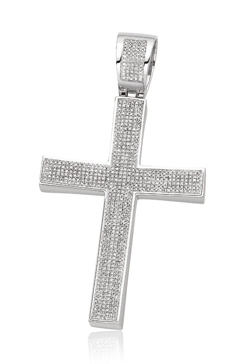 10KW 1.00CTW DIAMOND CROSS