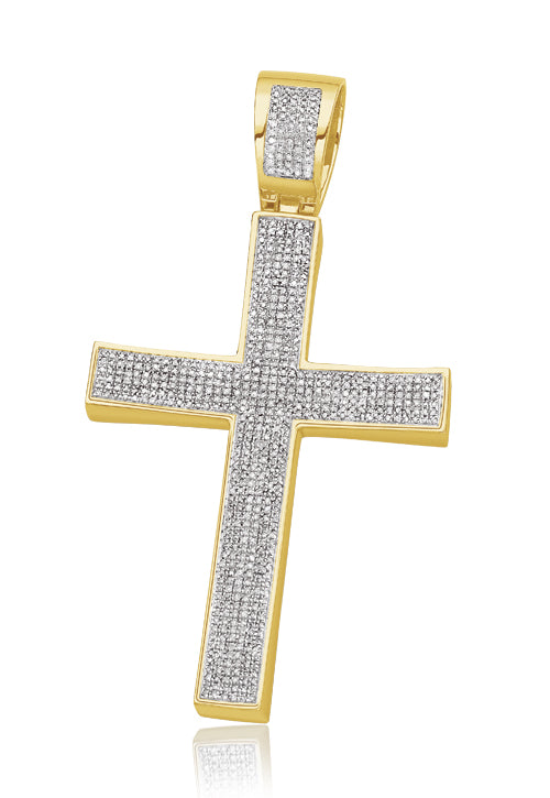 10KY 1.00CTW DIAMOND CROSS