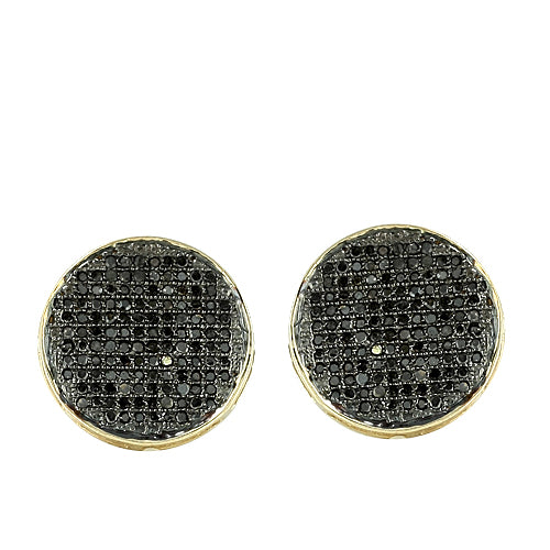 10KY 0.75CTW BKD DISC EARRINGS