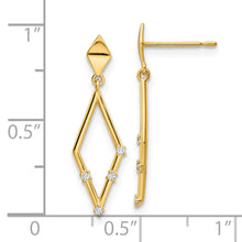 Load image into Gallery viewer, 14k Madi K CZ Dangle Post Earrings
