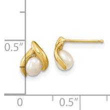 Load image into Gallery viewer, 14K Madi K 4-5mm Rice White FWC Pearl Earrings
