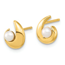 Load image into Gallery viewer, 14K Madi K Polished 3.5mm Freshwater Cultured Pearl Post Earrings
