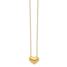 Load image into Gallery viewer, 14k Polished Puffed Heart 18 inch Necklace
