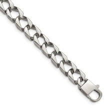 Load image into Gallery viewer, Stainless Steel Polished Square Link 8.5in Bracelet
