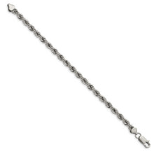 Load image into Gallery viewer, Stainless Steel Polished 6mm 9in Rope Bracelet
