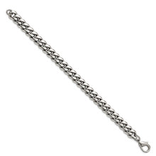 Load image into Gallery viewer, Stainless Steel Polished 8.5in Curb Chain Bracelet
