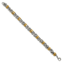 Load image into Gallery viewer, Stainless Steel Polished Yellow IP-plated 8.25in Bracelet
