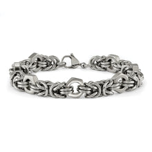 Load image into Gallery viewer, Stainless Steel Brushed and Polished 8.25in Bracelet
