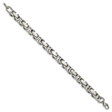 Load image into Gallery viewer, Stainless Steel Brushed and Polished 8.5in Bracelet

