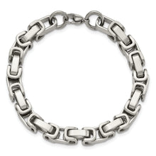 Load image into Gallery viewer, Stainless Steel Brushed and Polished 8.5in Bracelet
