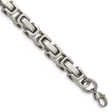 Load image into Gallery viewer, Stainless Steel Brushed and Polished 8.5in Bracelet
