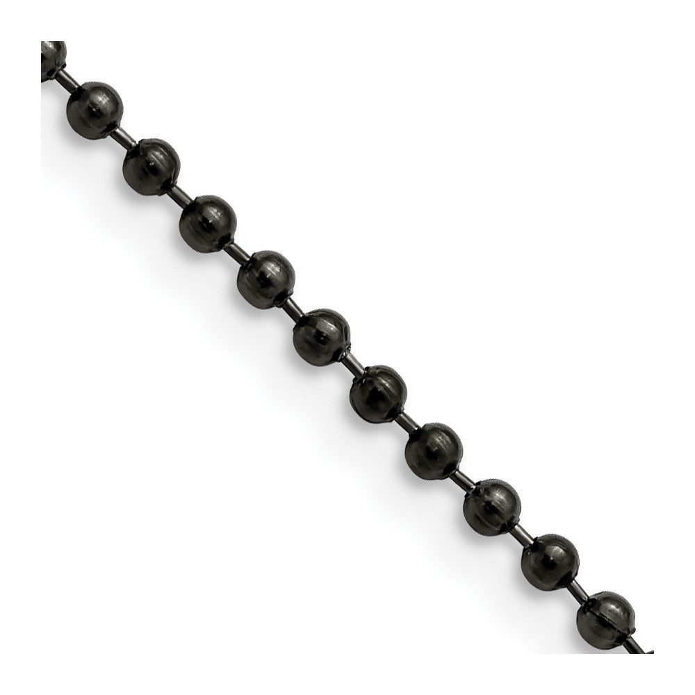 Stainless Steel Antiqued 2.4mm 30in Beaded Ball Chain