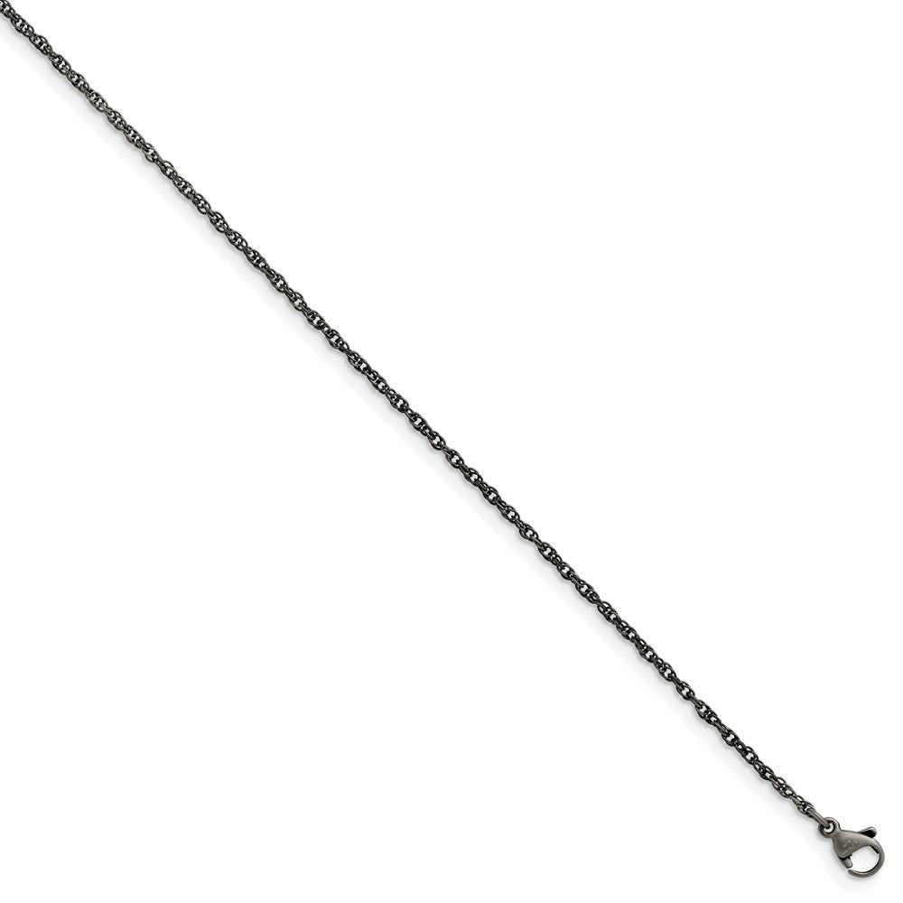 Stainless Steel Oxidized 2mm 18in Fancy Link Chain