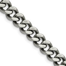 Load image into Gallery viewer, Stainless Steel Oxidized 9.25mm 22in Curb Chain
